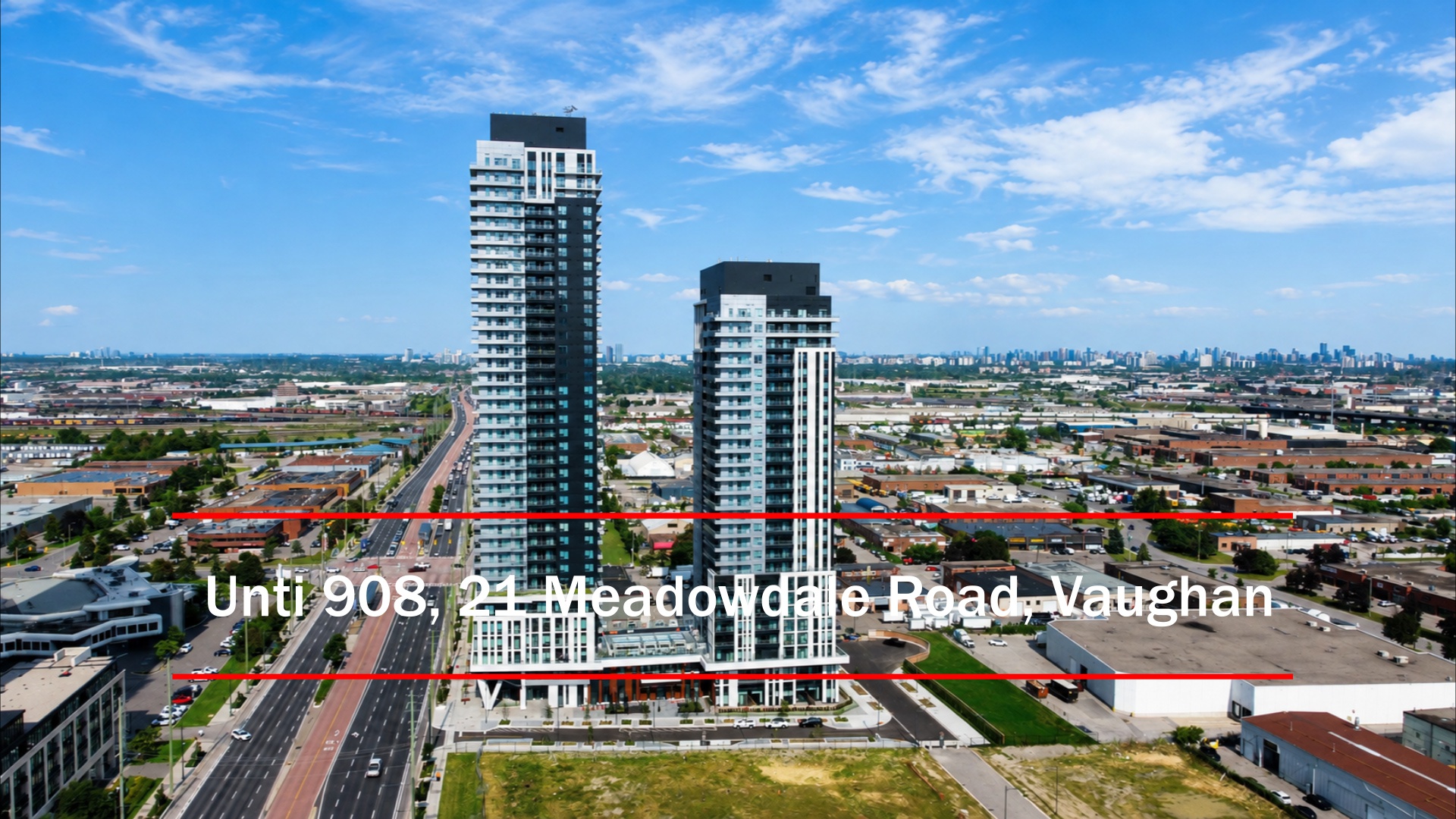 21 Meadowdale Road, 908 Vaughan: Brand New 2-Bedroom Condo for Rent at Vincent Condos in Vaughan | Luxury Living Steps from VMC Subway