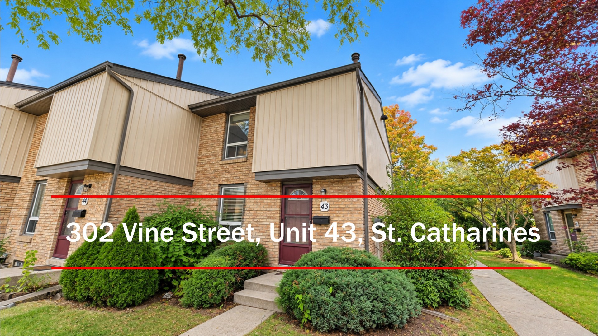 302 Vine St 43, St. Catharines: Affordable End-Unit Townhouse in St. Catharines